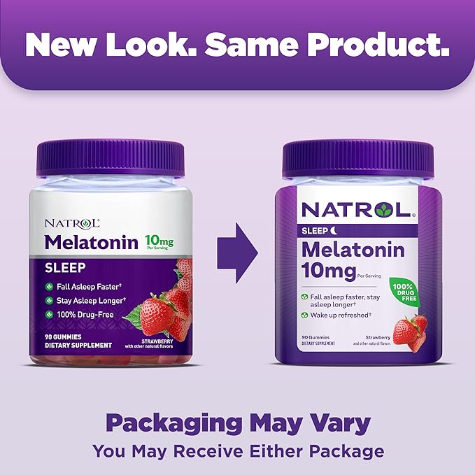 Natrol Melatonin Gummies, Sleep Support for Adults