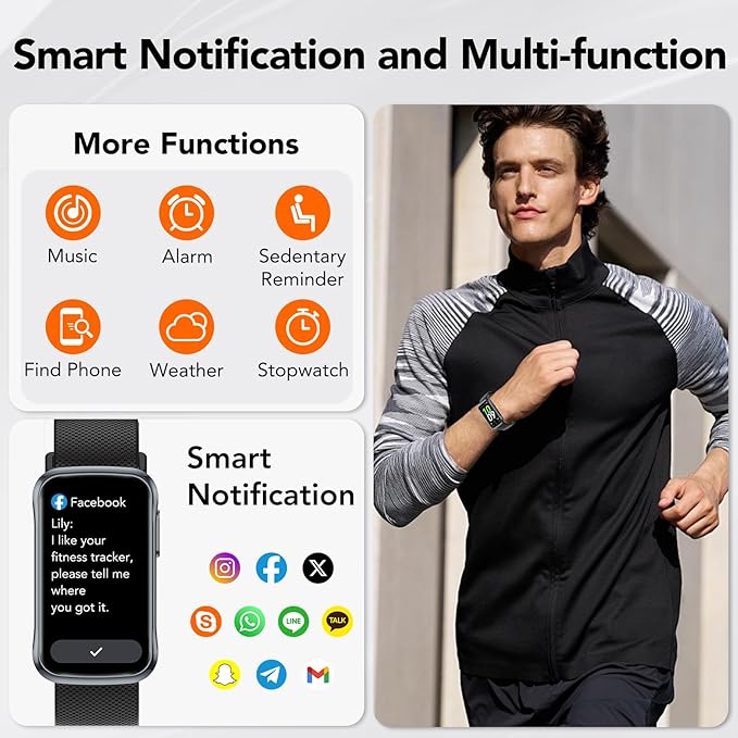 Fitness Tracker, Fitness Watch with 24/7 Heart Rate Monitor/Sleep Tracker