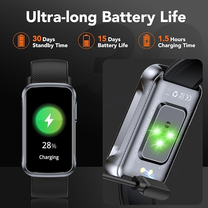 Fitness Tracker, Fitness Watch with 24/7 Heart Rate Monitor/Sleep Tracker