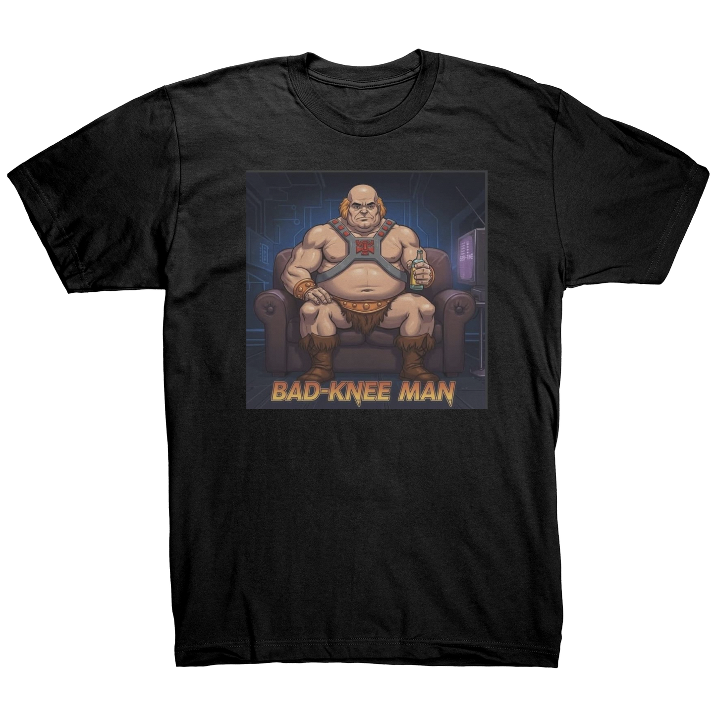 GIGS_Bad_Knee_Man_T-Shirt_Black_Mockup.png