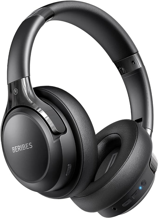 Bluetooth Headphones Over Ear, 65H Playtime and 6 EQ Music Modes Wireless Headphones with Microphone