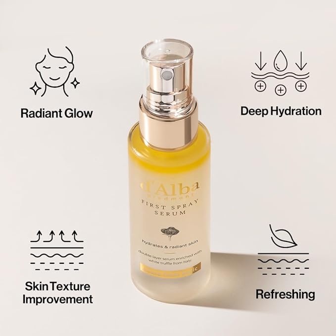 Italian White Truffle First Spray Serum, Vegan Skin Care